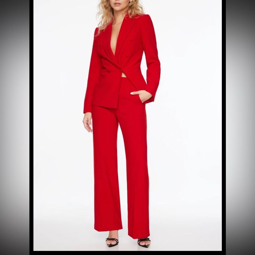 High waisted wide leg pants
